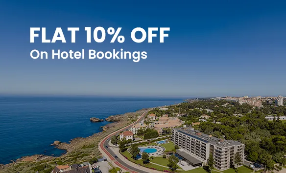 Flat 10% OFF On Hotel Bookings